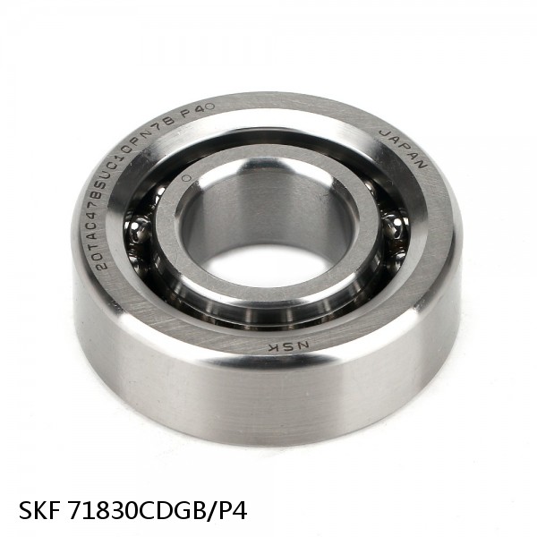 71830CDGB/P4 SKF Super Precision,Super Precision Bearings,Super Precision Angular Contact,71800 Series,15 Degree Contact Angle #1 image